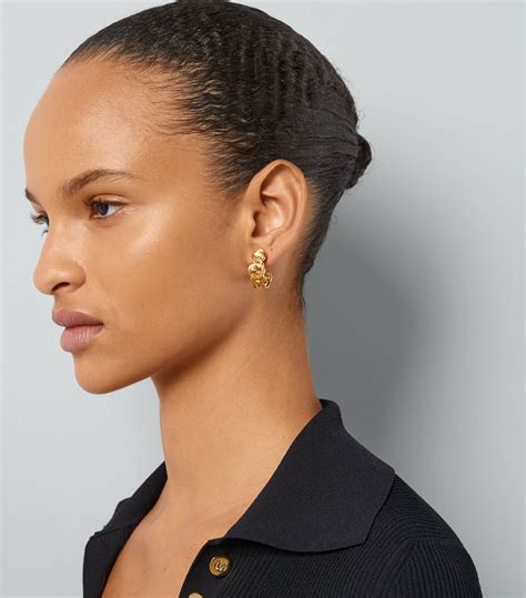 gucci interlocking g hoop earrings.